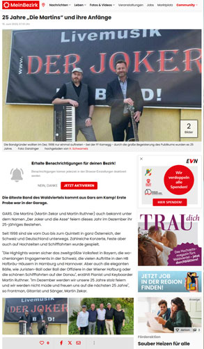 Die Martins - Bezirksblaetter 15. Juni 2023